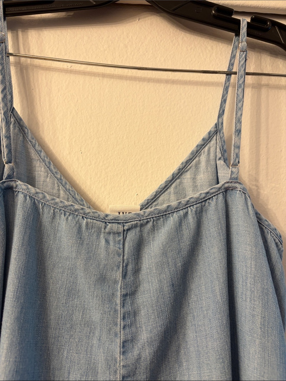 GAP Light Blue Denim Midi Slip Dress - Picture 4 of 4